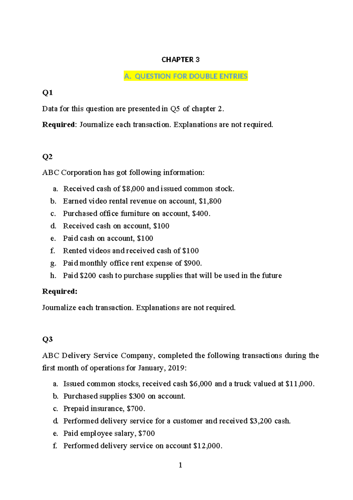 CHAPTER 3: Journal Entries and Inventory Measurement Questions for ...