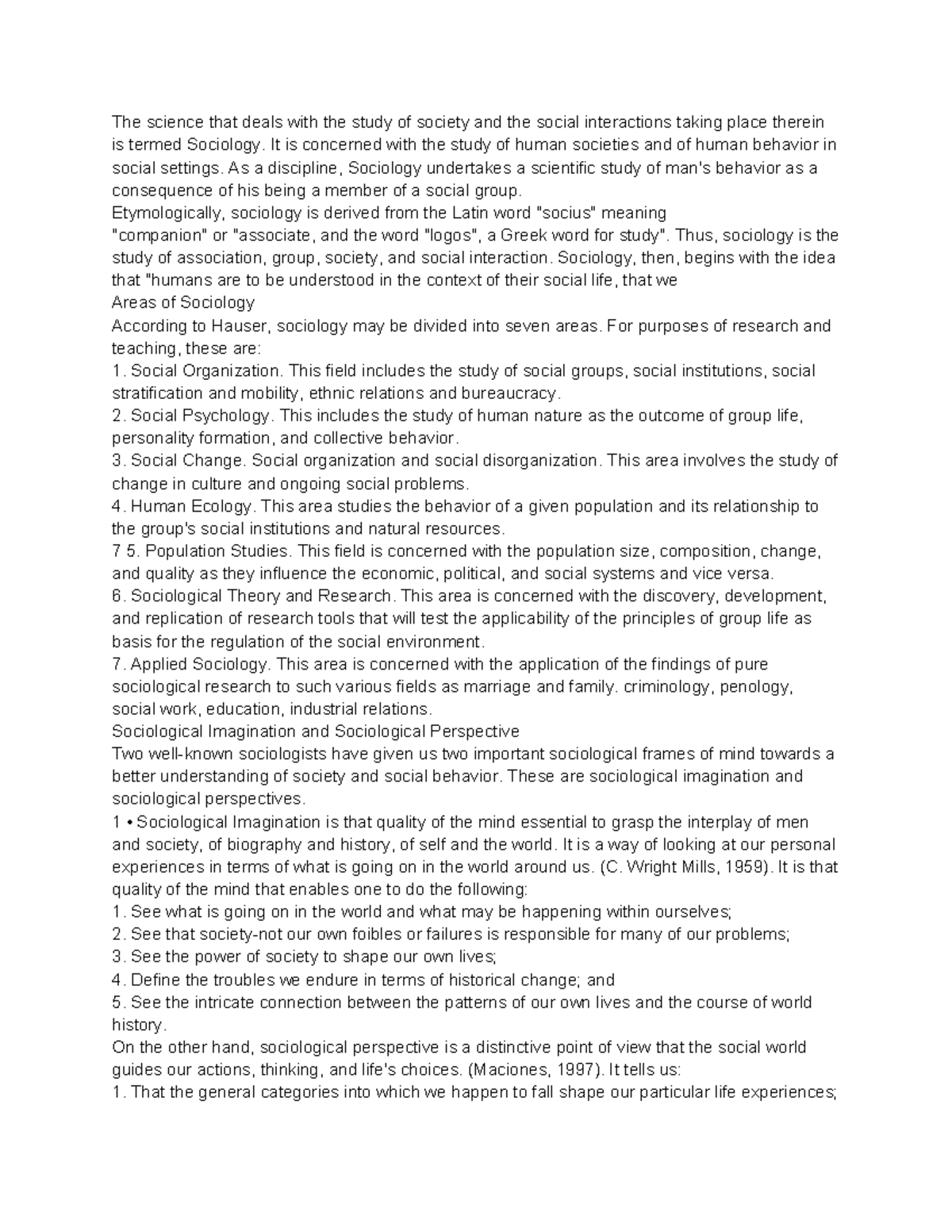 UCSP - Lesson on Sociology and Anthropology: Understanding Society and ...