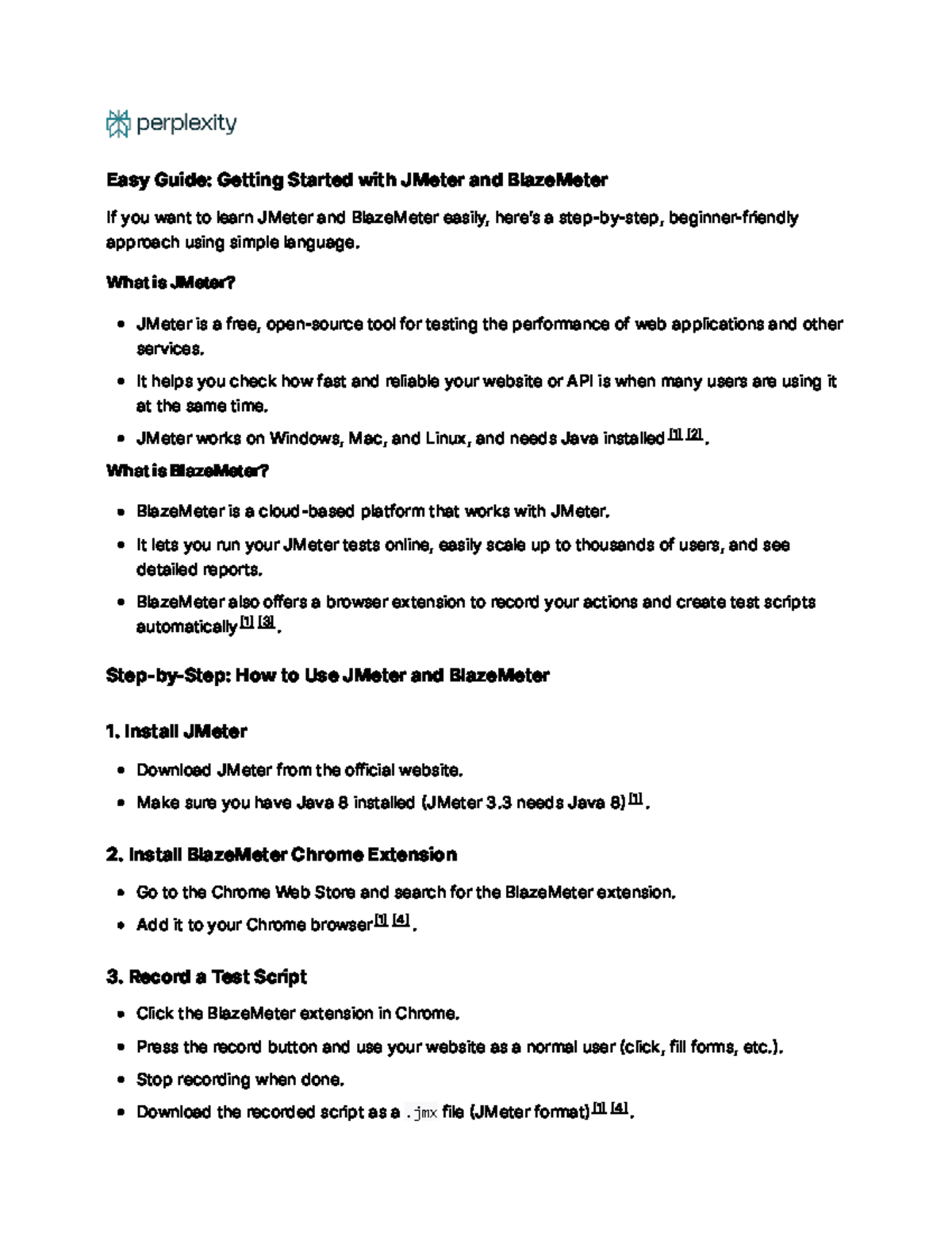Easy Guide: Getting Started with JMeter & BlazeMeter - Studocu