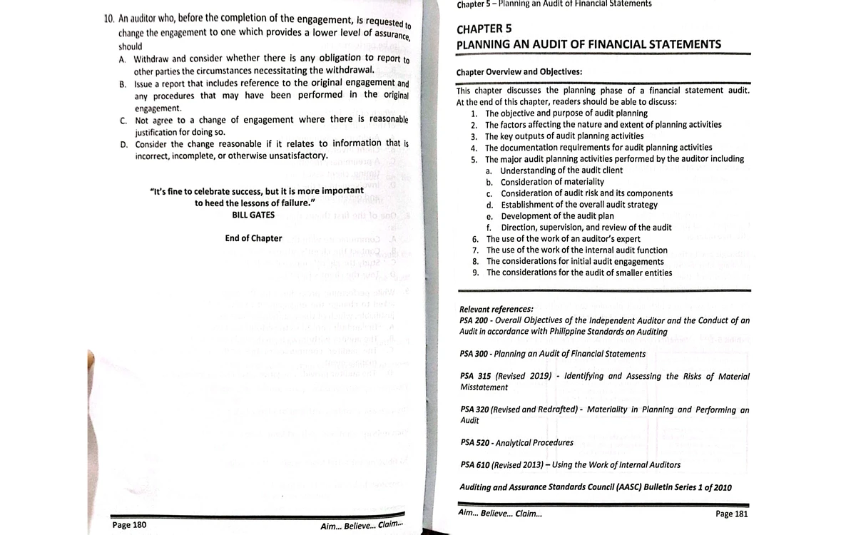 Audit Reporting - Chapter 14 Notes on Audit Reporting Standards - Studocu