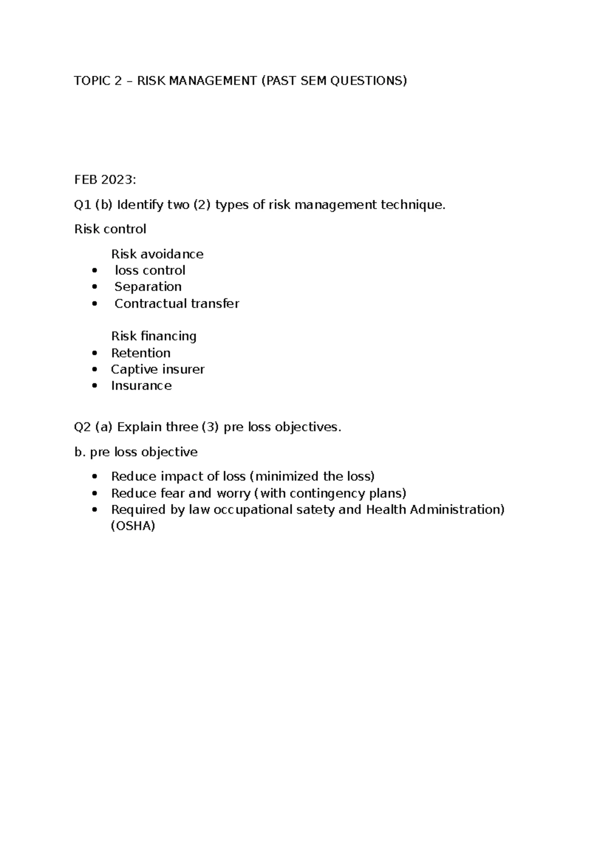 INS 20242 Lesson Plan & Group Assignment on Takaful (March 2024) - Studocu