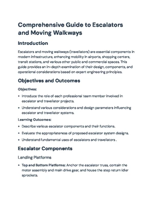 Comprehensive Guide to Escalator and Passenger Conveyor Design ...