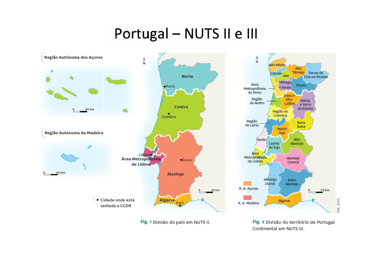 Overview of Portugal's NUTS II Regions and Autonomous Areas - Studocu