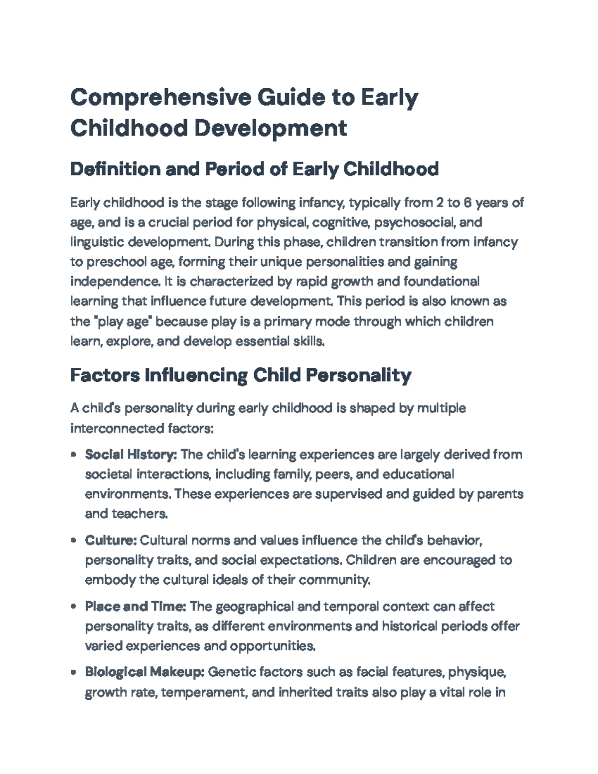 Comprehensive Guide on Educational Development in Middle Childhood (EDU ...