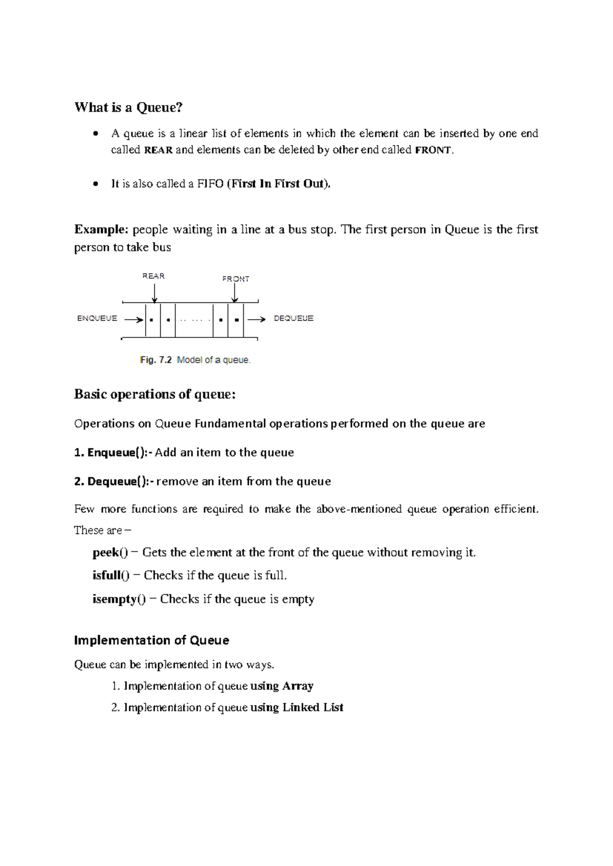 CSE101: CQueue - Circular Queue Notes & Practice Questions - Studocu