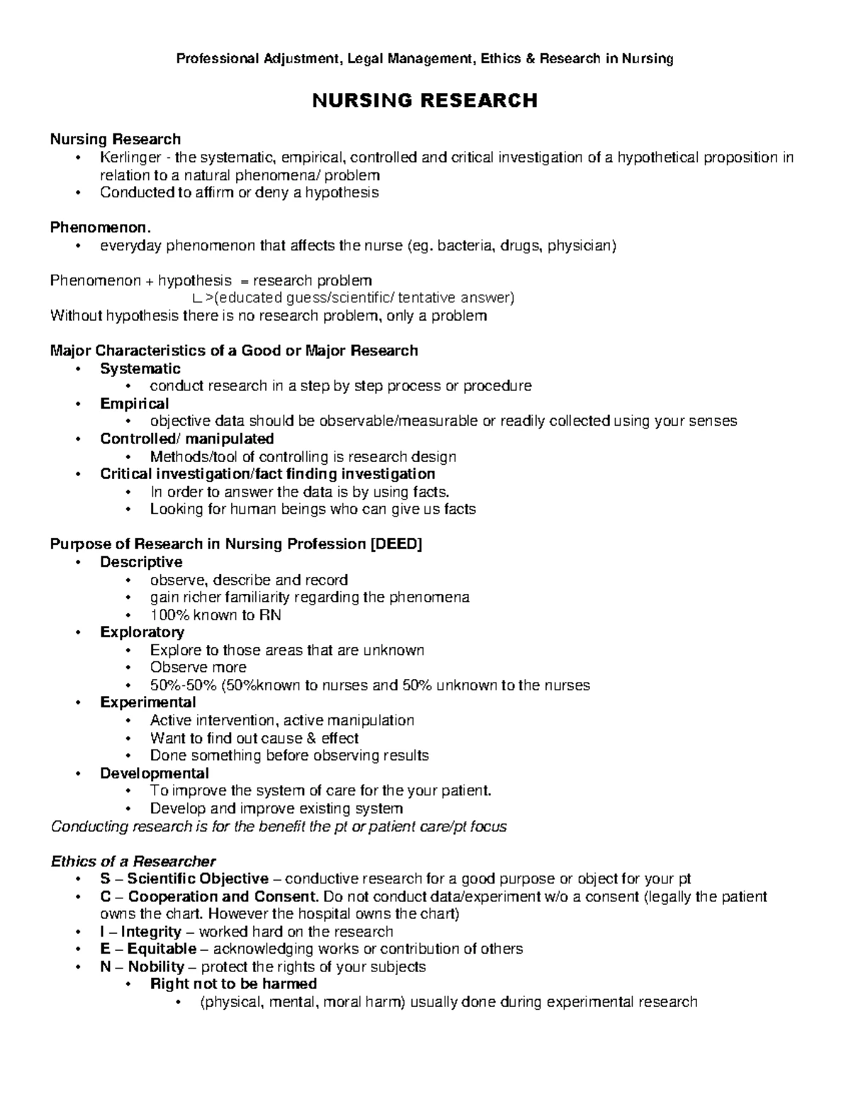 Hydralazine Drug Study Notes (PHAR 3003) for Nursing Practice - Studocu