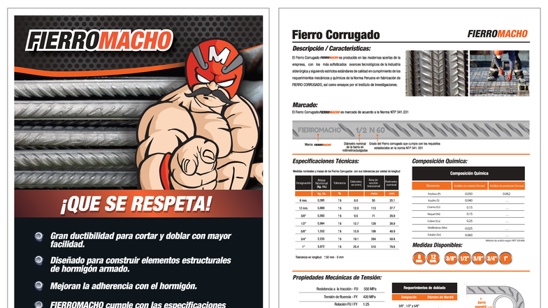 Ficha Técnica FIERROMACHO N 60: Especificaciones y Propiedades - Document Preview