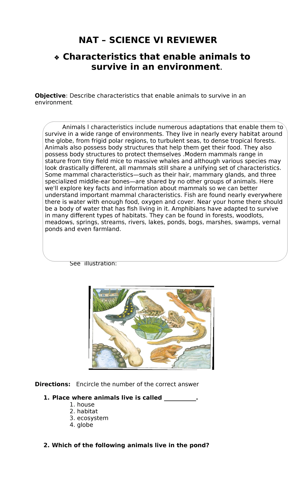 NAT-6-EDQ Reviewer for Grade NAT Exam Preparation - Studocu