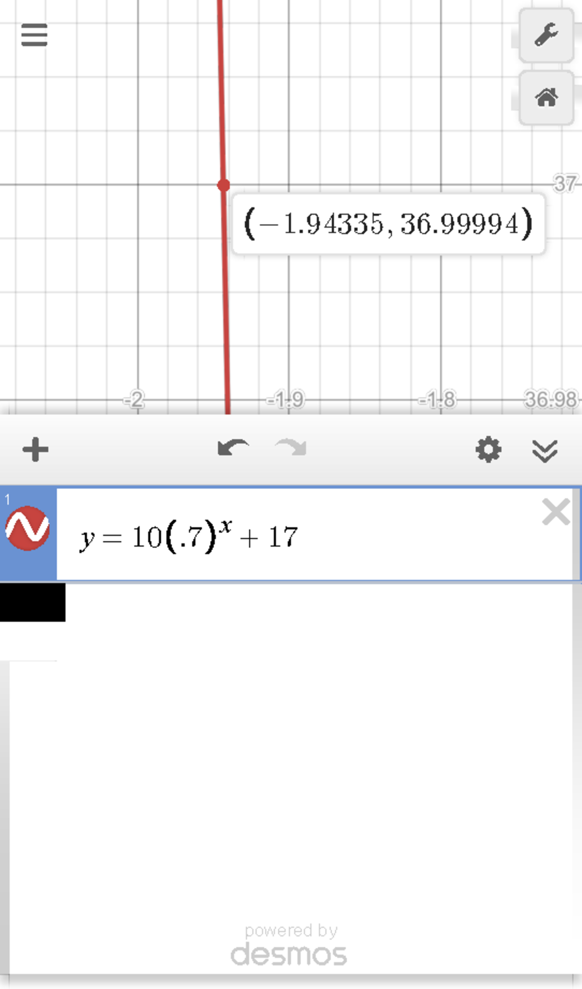 Desmos Graphing Calculator - Math 100 - LI + x(2')0I = - X X 2 + 36 8-1 ...