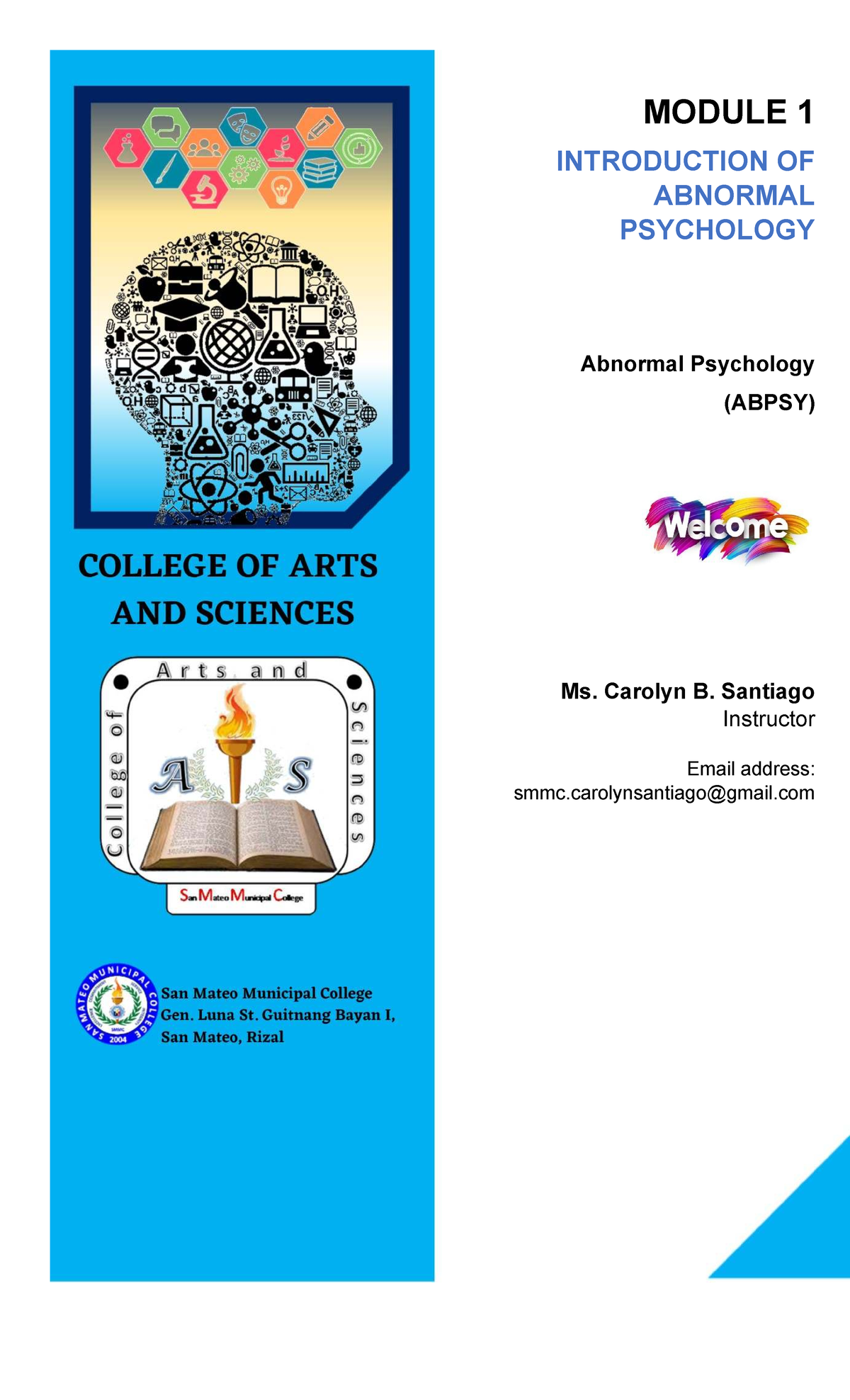 ABPSY 101: Module 1 - Introduction to Abnormal Psychology - Studocu