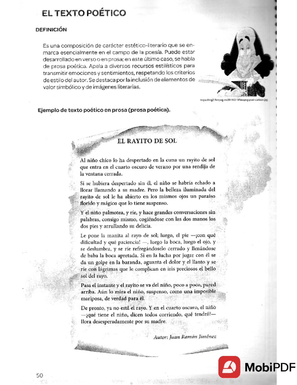 Texto Poético: Definición y Ejemplo de Prosa Poética (MobiPDI 50) - Studocu