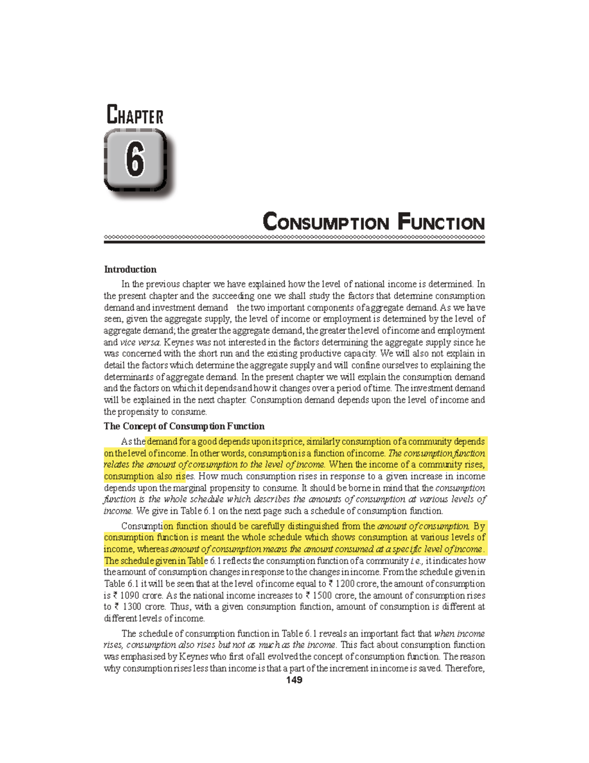 Chapter 6: Consumption Function and Its Determinants in Macroeconomics ...