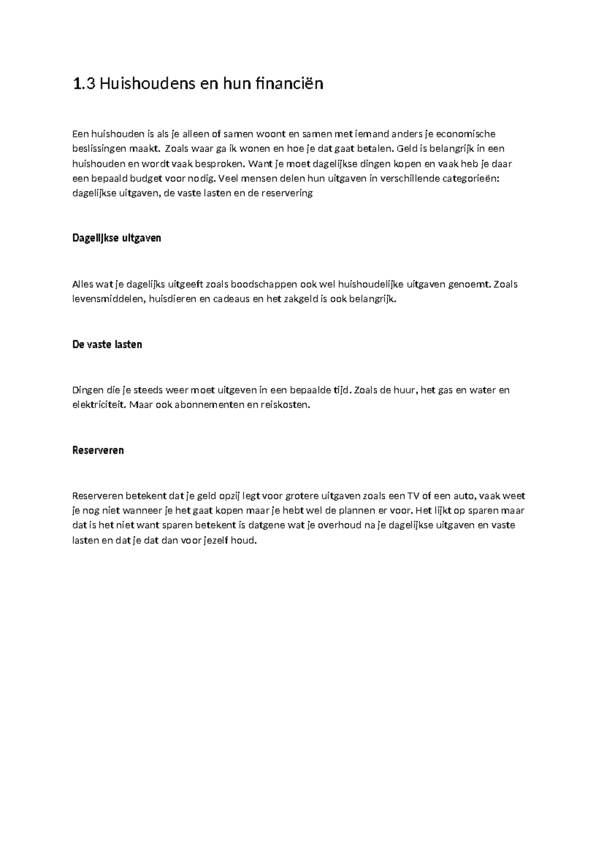 Huishoudens en Financiën: Een Inzicht in Dagelijkse Uitgaven en ...