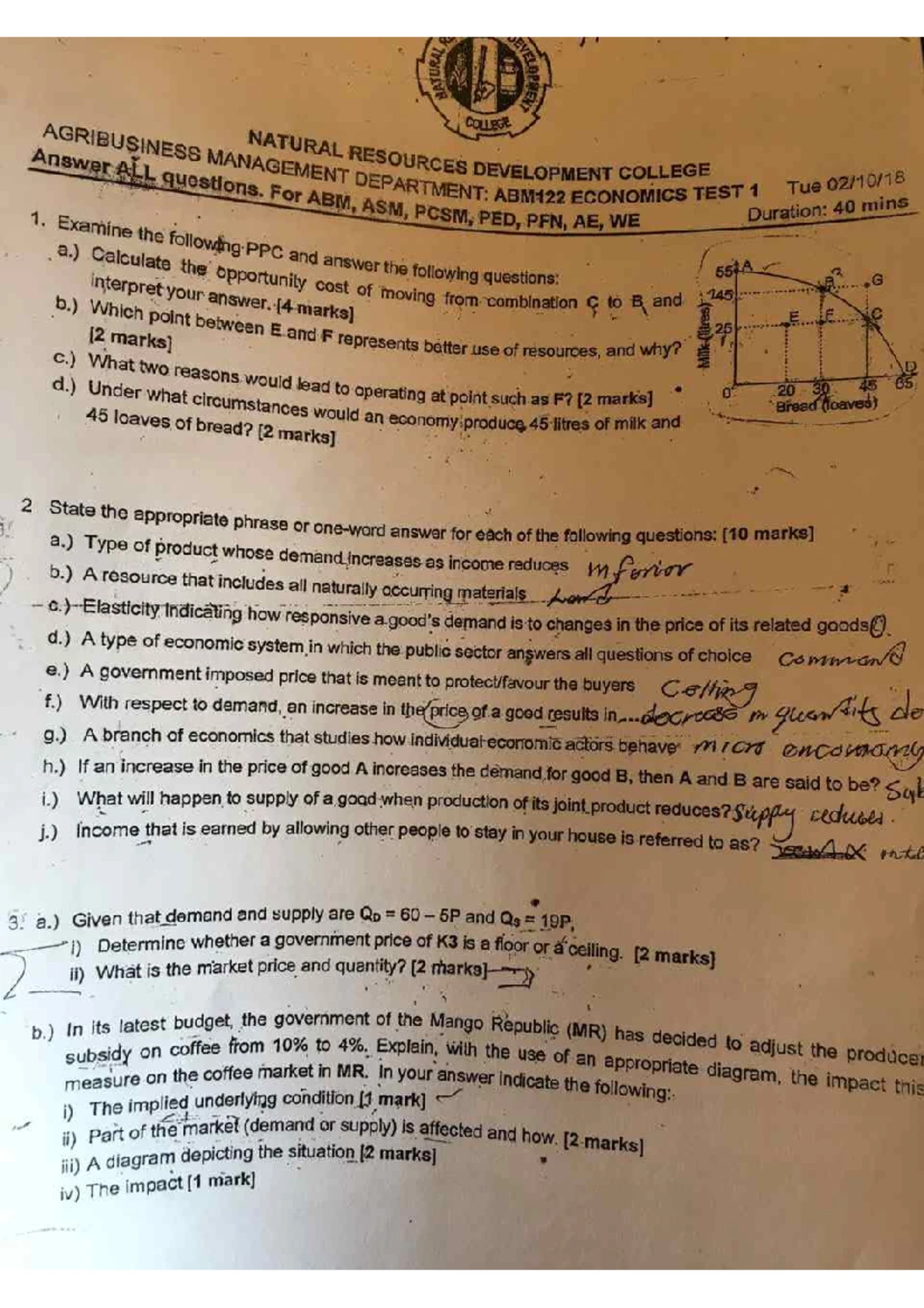 Past Exam Papers (Set 2) for Study Review - Studocu