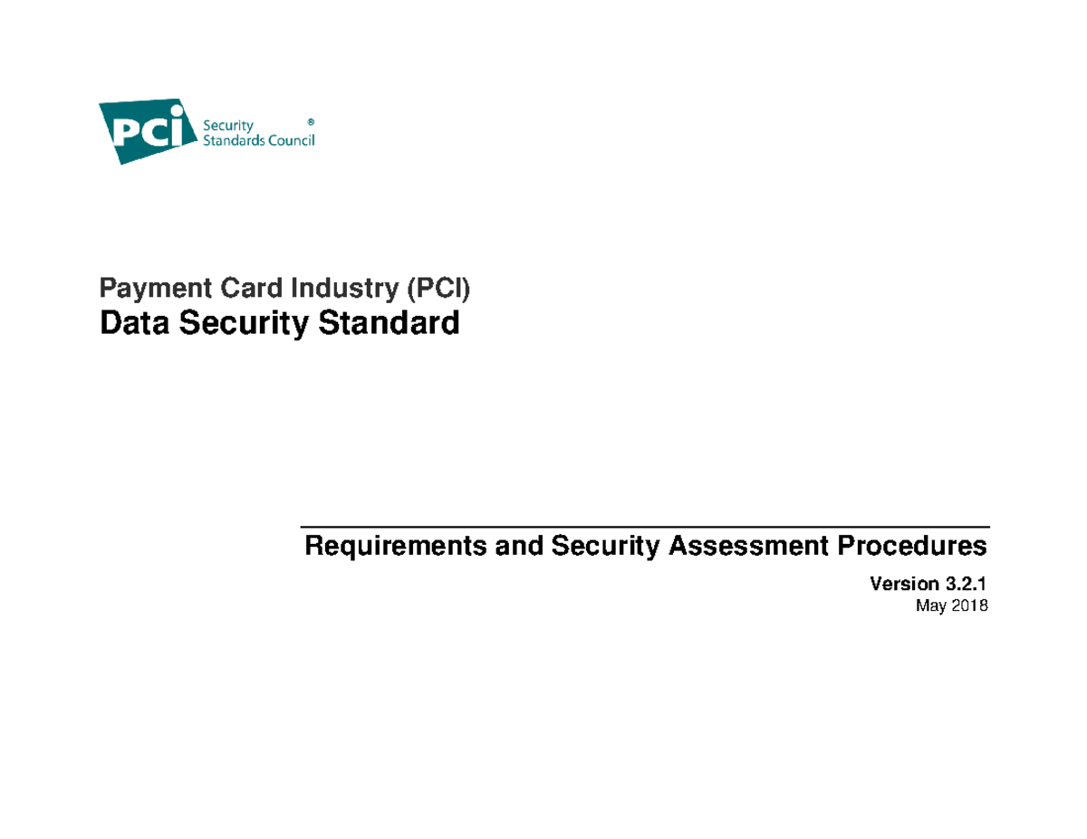 PCI DSS v3-2-1 - PCIDSS - Payment Card Industry (PCI) Data Security ...