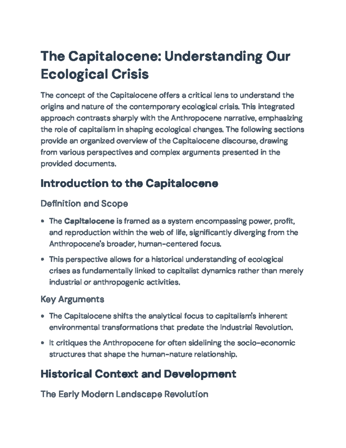 Capitalocene vs. Anthropocene: Understanding Ecological Crises in Depth ...