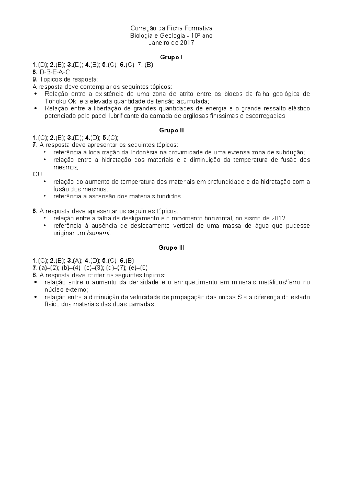 FF6 Sismos 2017 CC - Ficha formativa sobre sismologia. - Correção da ...