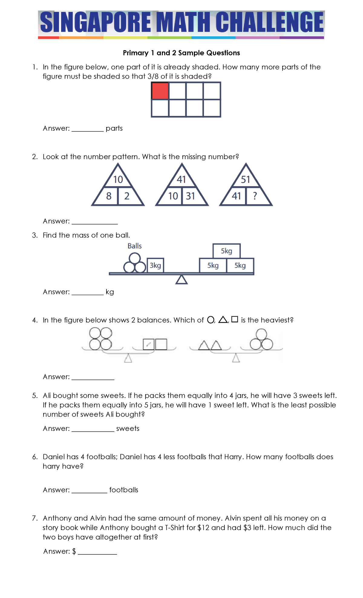 SMC Reviewer 2024: Math Practice Questions for Primary Levels - Studocu