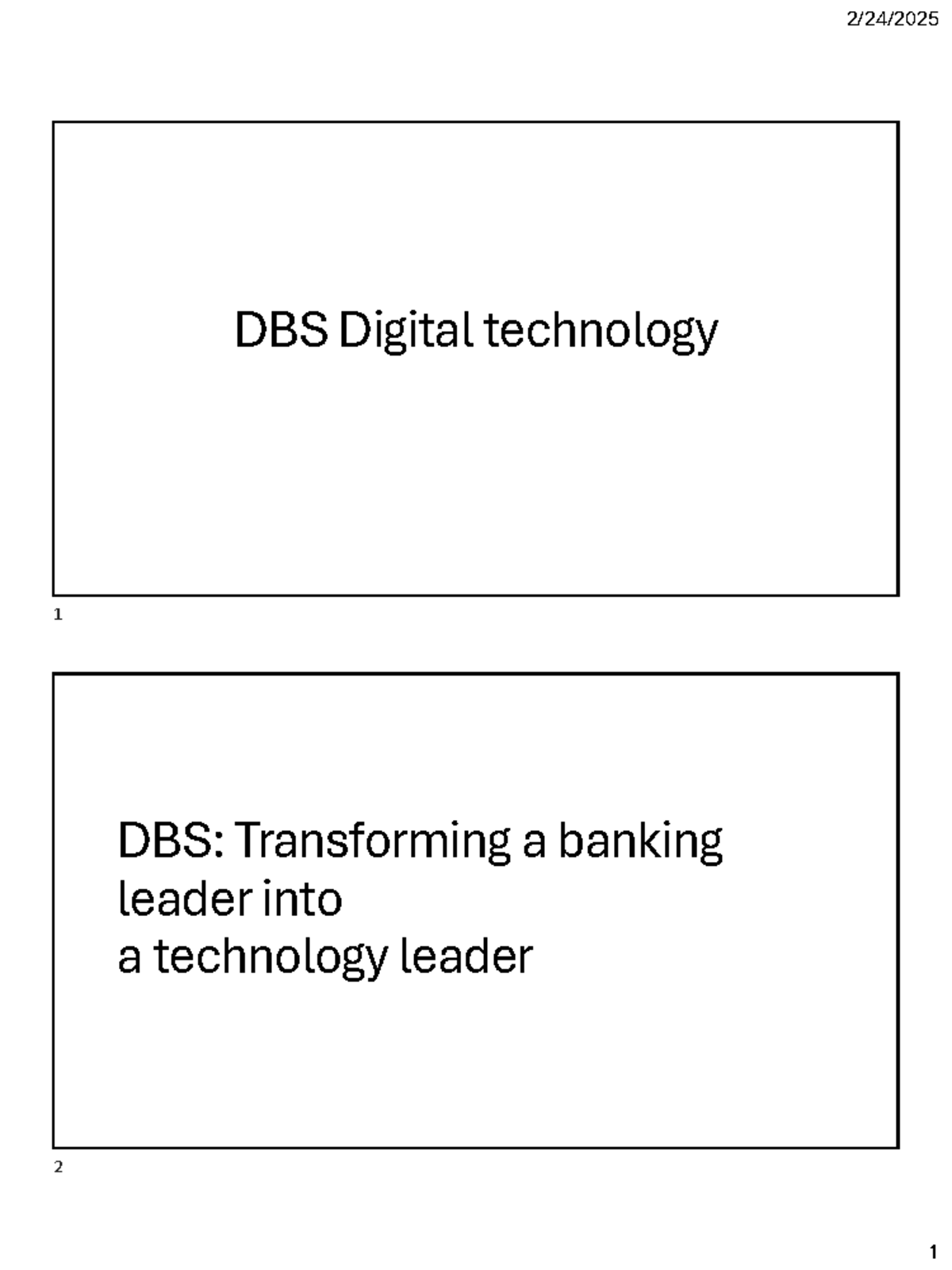 DBS Digital Technology Transformation: Strategies & Partnerships ...