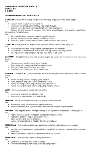 Diagnostic TEST (Pagbasa at Pagsusuri ng Ibat Ibang teksto tungo sa ...