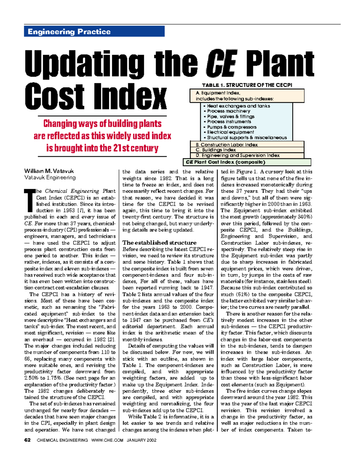 2 Updating the Chemical Engineering Plant Cost Index for Modern Use -  Studocu