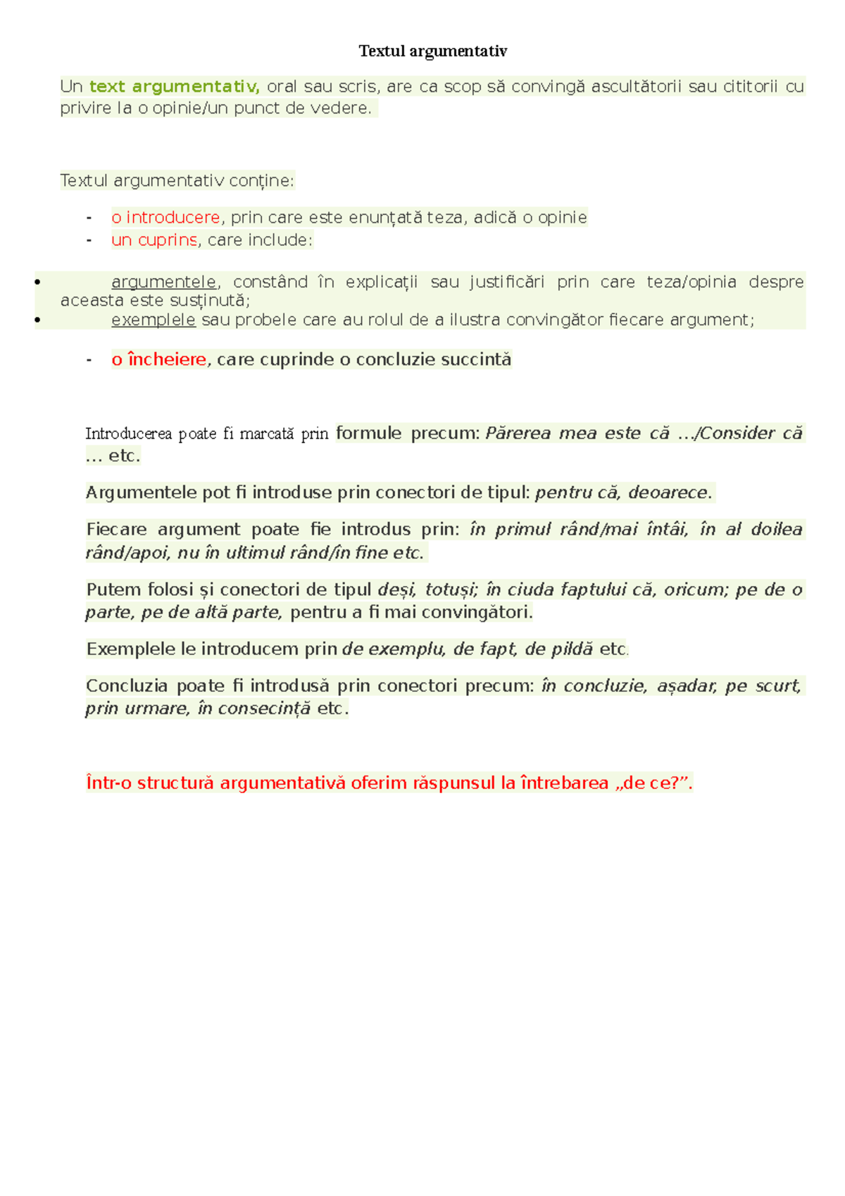 6 textul argumentativ - arumentare - Textul argumentativ Un text ...