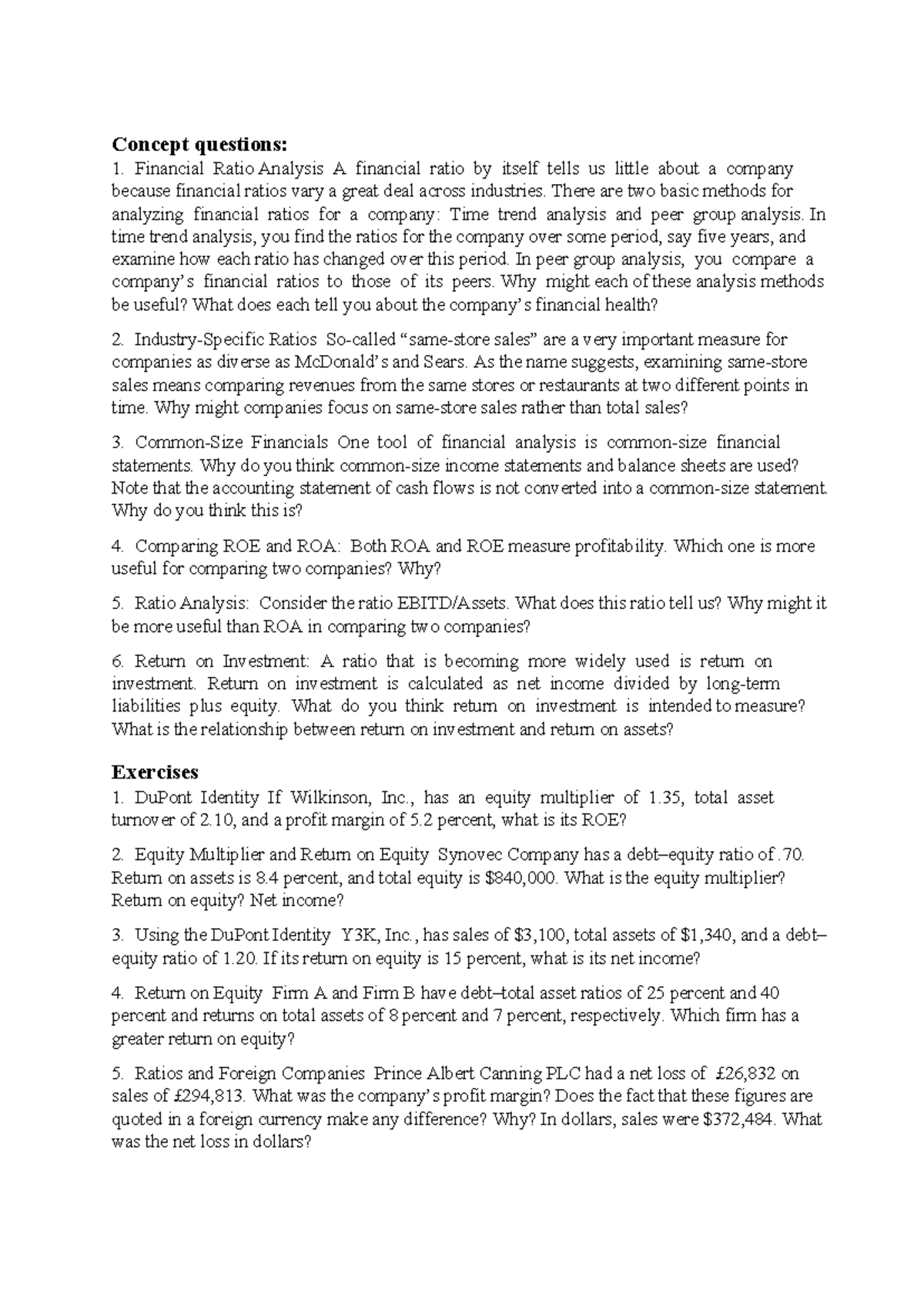 Chapter 6 concept question and exercises student - Concept questions: 1 ...