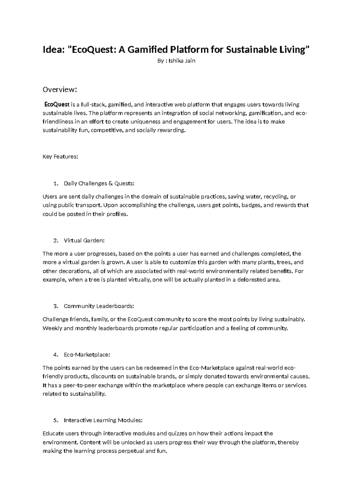 Hackathon Idea - notes - Idea: 