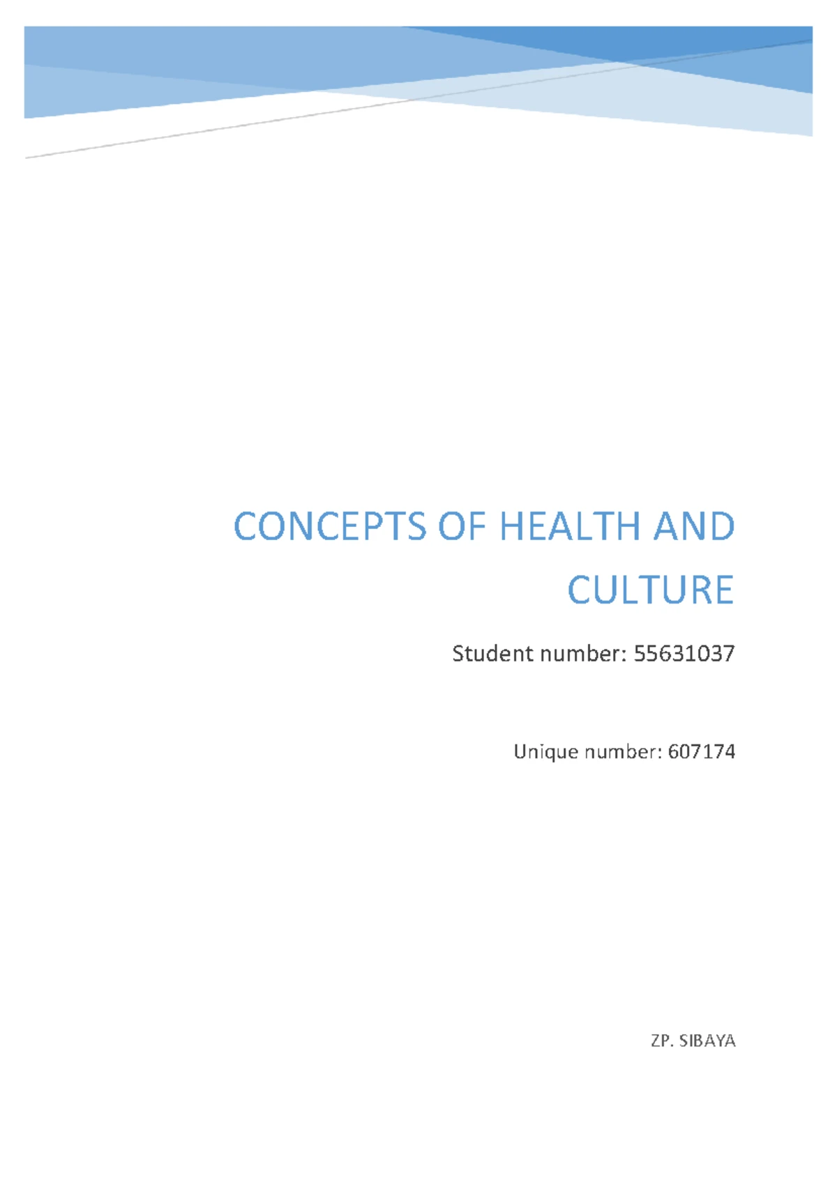 55631037 pyc3705 - TRANSFORMATIVE COUNSELLING ENCOUNTERS. STUDENT ...