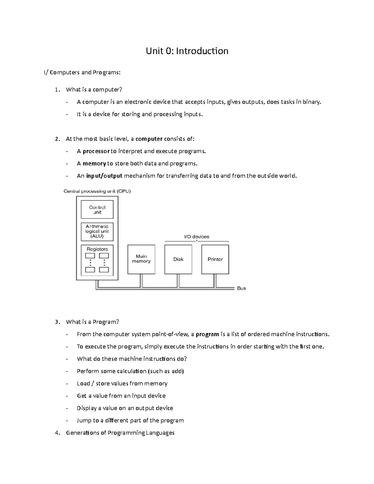 2500Unit0 - The first lecture note of the class. - Unit 0: Introduction ...
