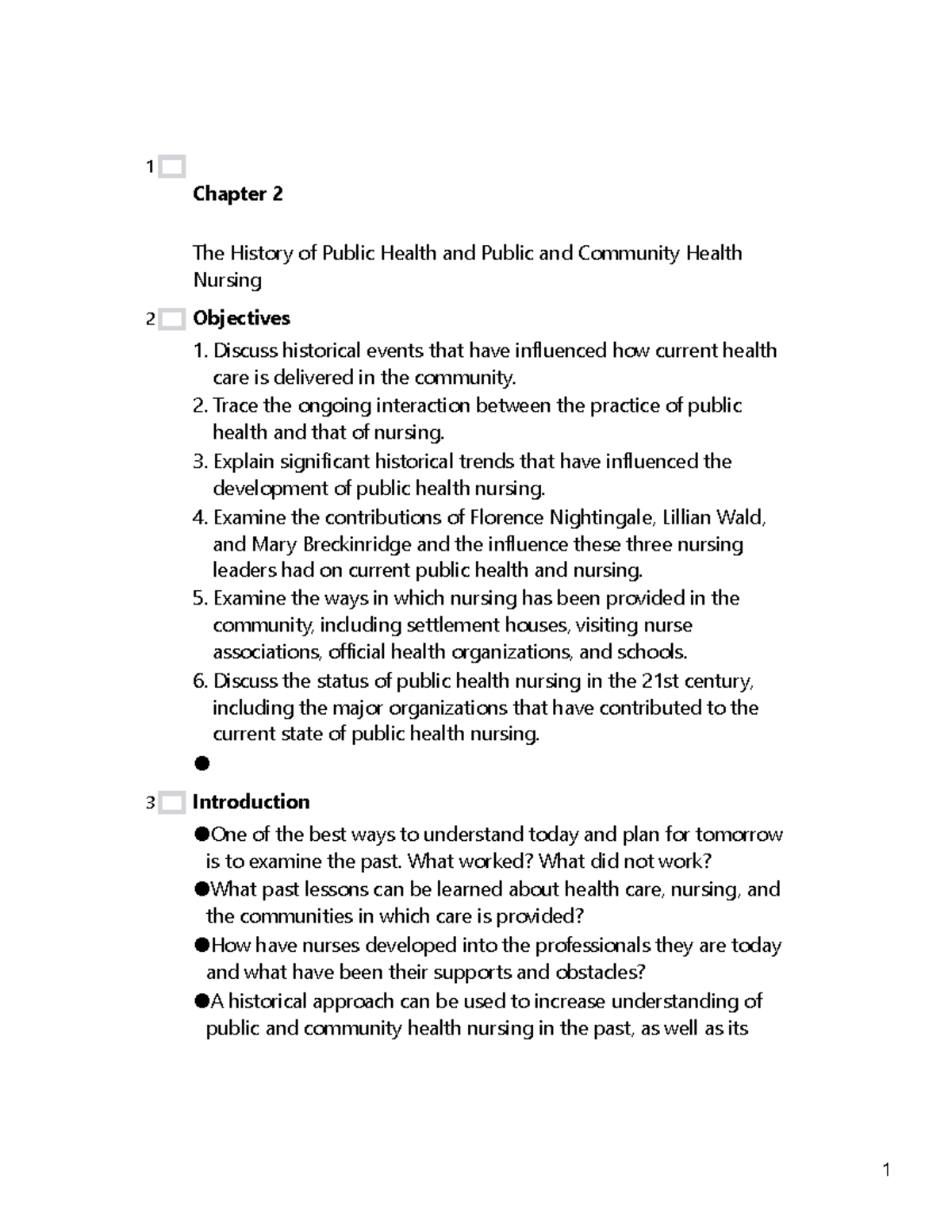 CH2 - The Evolution of Public Health & Nursing History - Studocu
