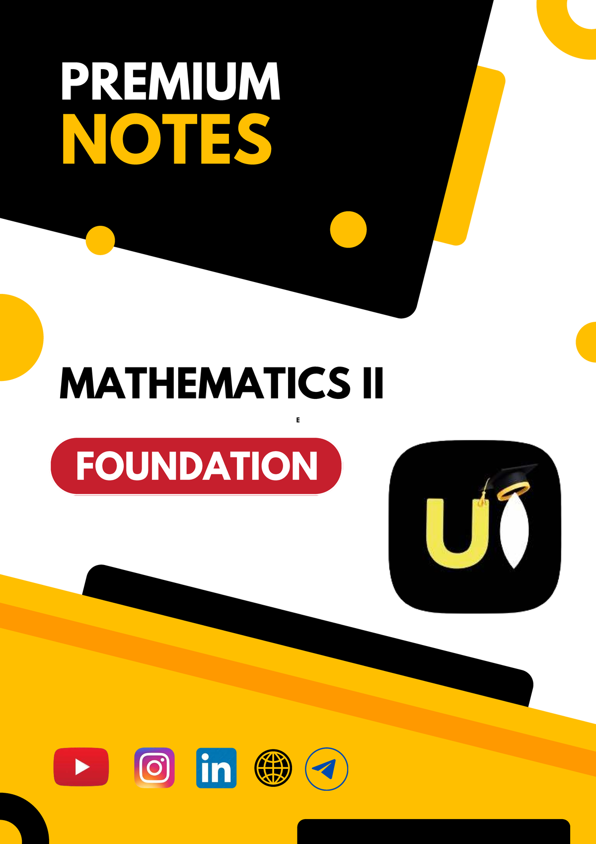 Mathematics II E Foundation UO: Comprehensive Notes on Vectors ...
