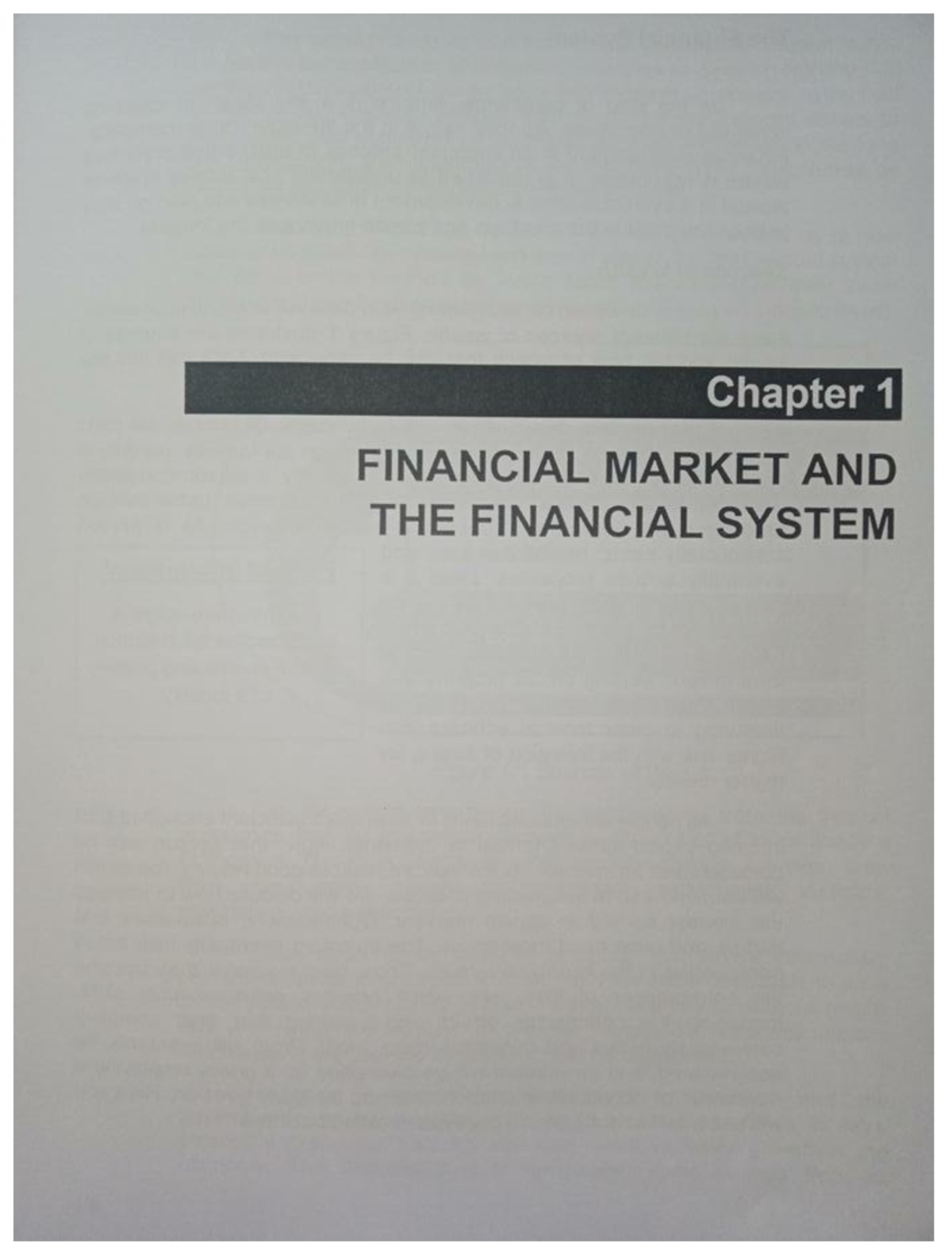 Chapter 1: Financial Markets and the Financial System Overview - Studocu