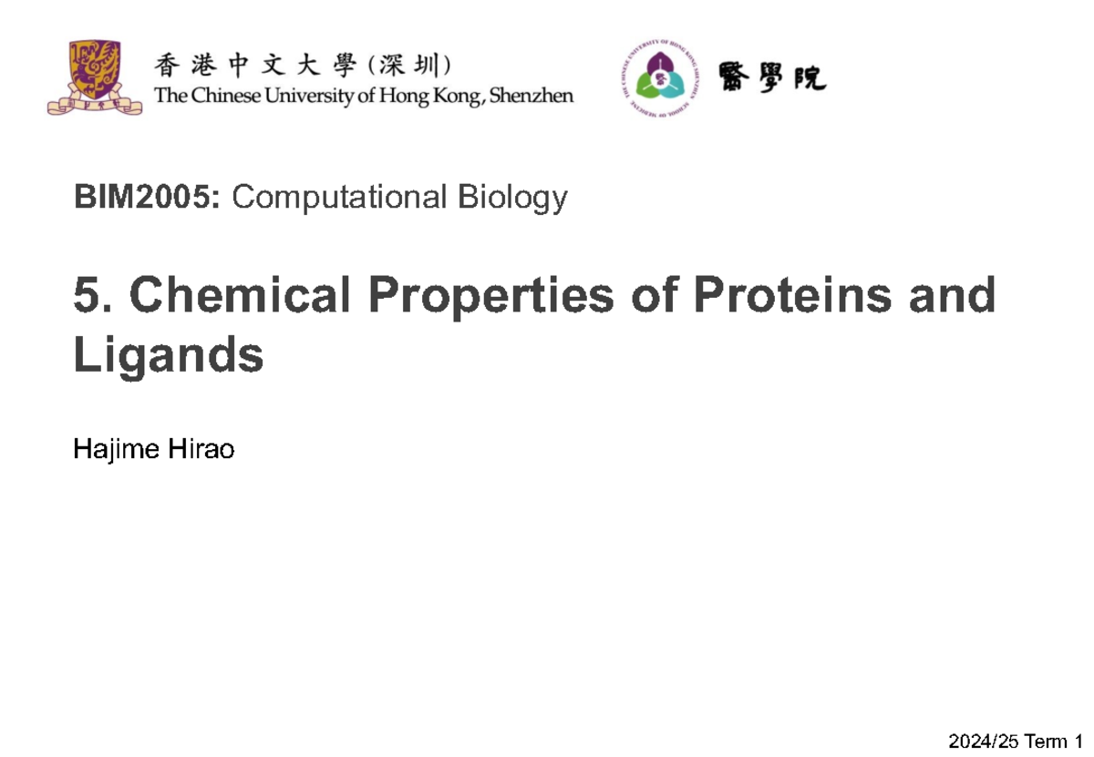 BIM2005 - Lecture Notes on Atoms, Bonds, and Interactions - Studocu