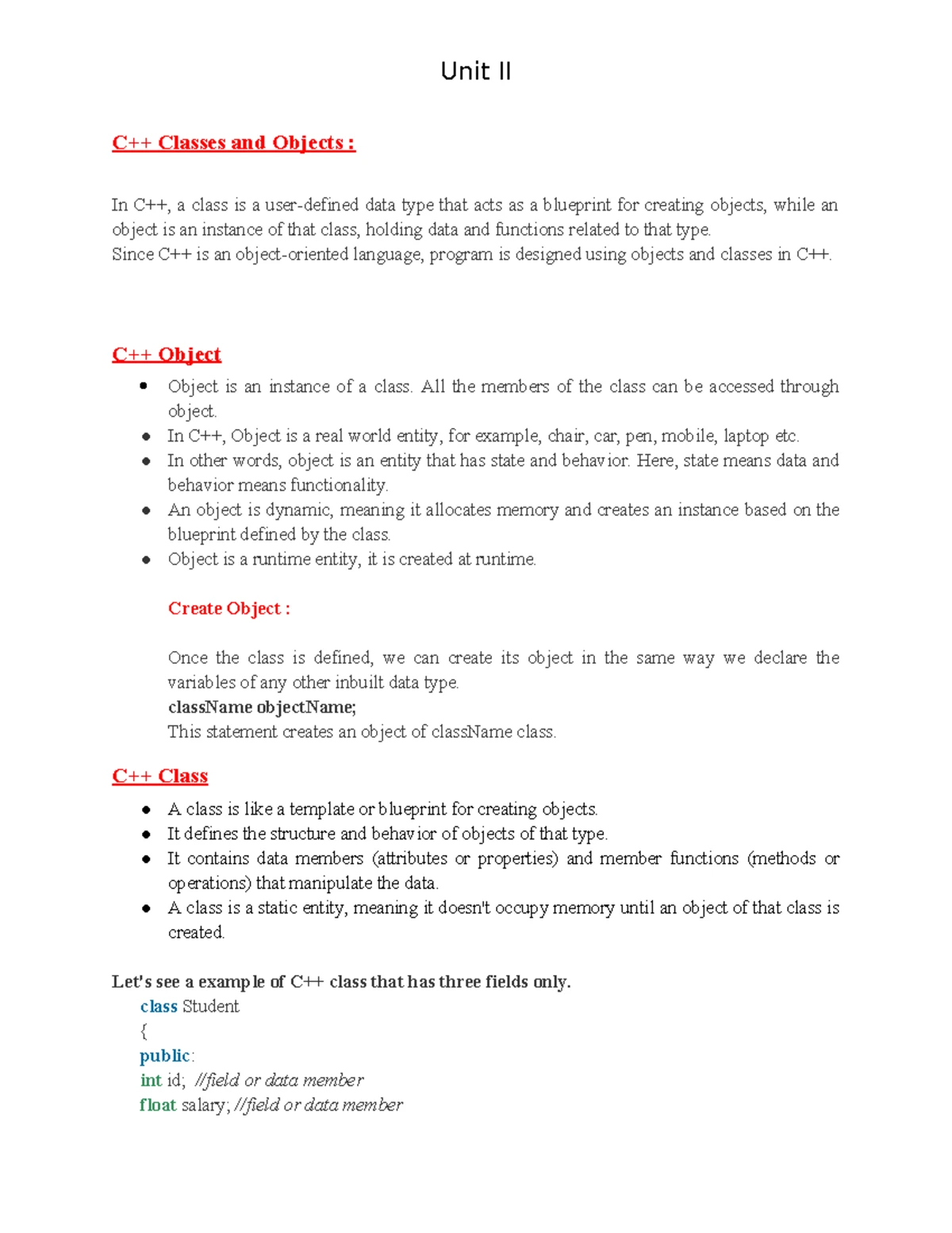 Java Programming Language Overview and Applications - Notes - Studocu
