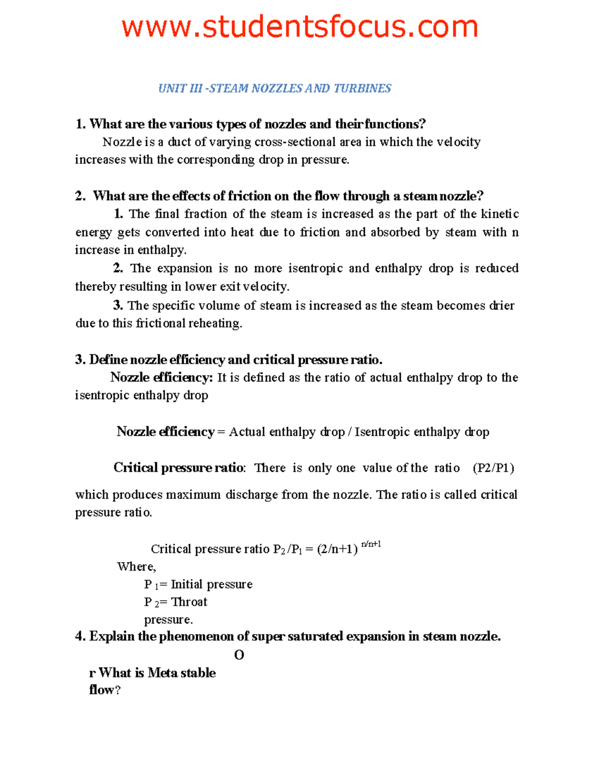 Unit 3 - Engineering materials for Manufacturing process. - UNIT III ...