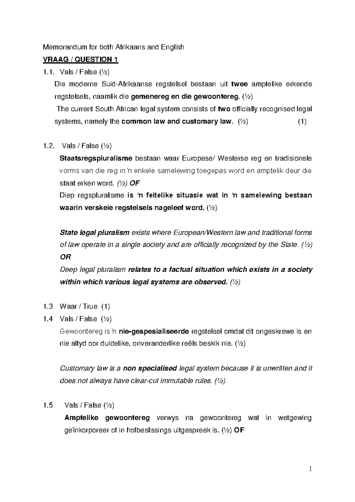 RPR Tutorial Two - 3 March 2025 - Customary Law Tutorial Two Arissa ...