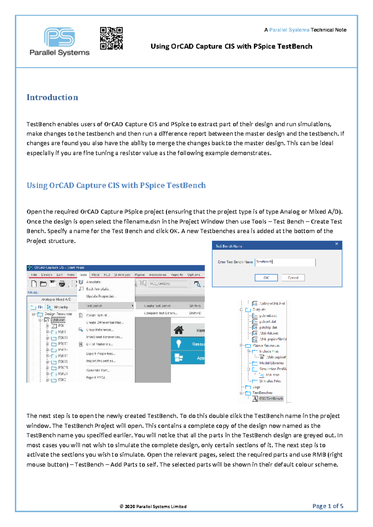 Capture CIS PSpice TestBench Guide: Simulation & Design Comparison ...