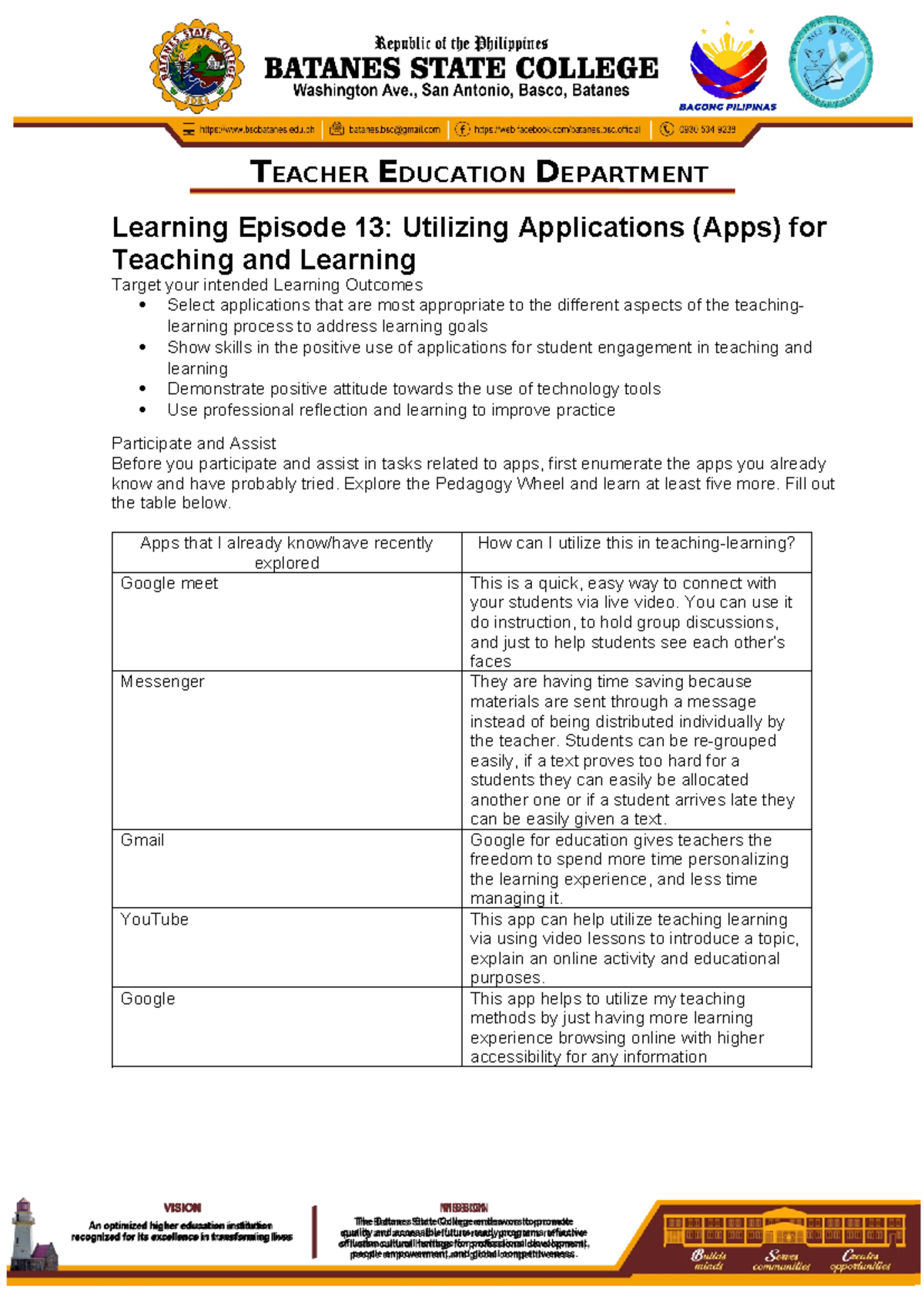 New Header and footer - N/A - Learning Episode 13: Utilizing ...