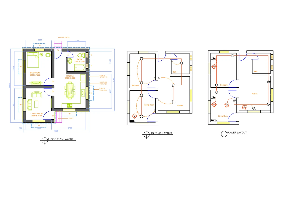 Wiring Plan Layout for Lighting Load Calculation (ENG 101) - Studocu