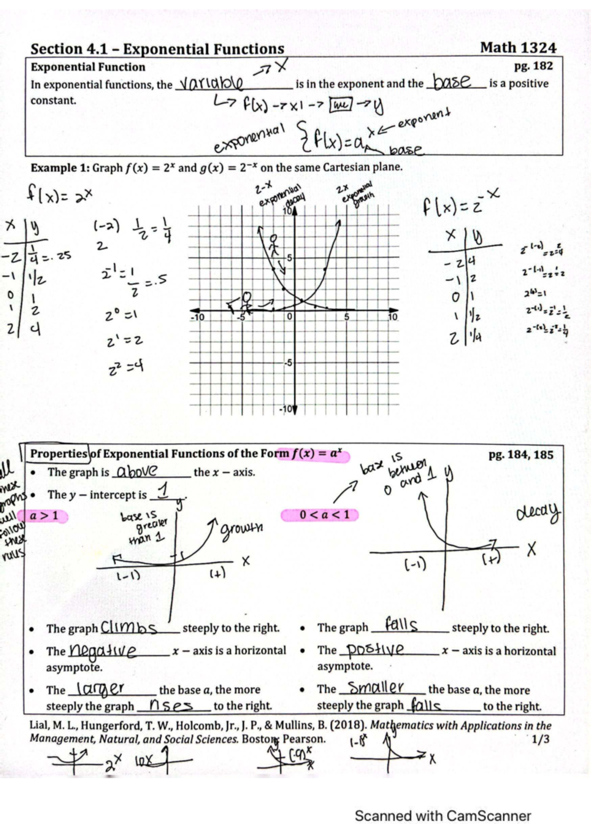 Math 1324 Exponential Functions and Simple Interest Concepts - Studocu