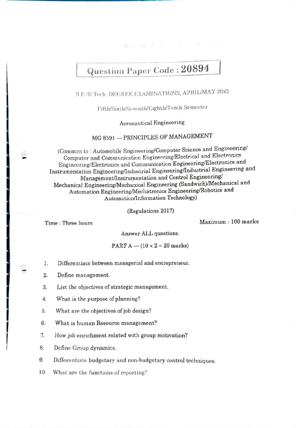 Pom pdf 1008241155013 - Pom information questions - UNIT I INTRODUCTION ...