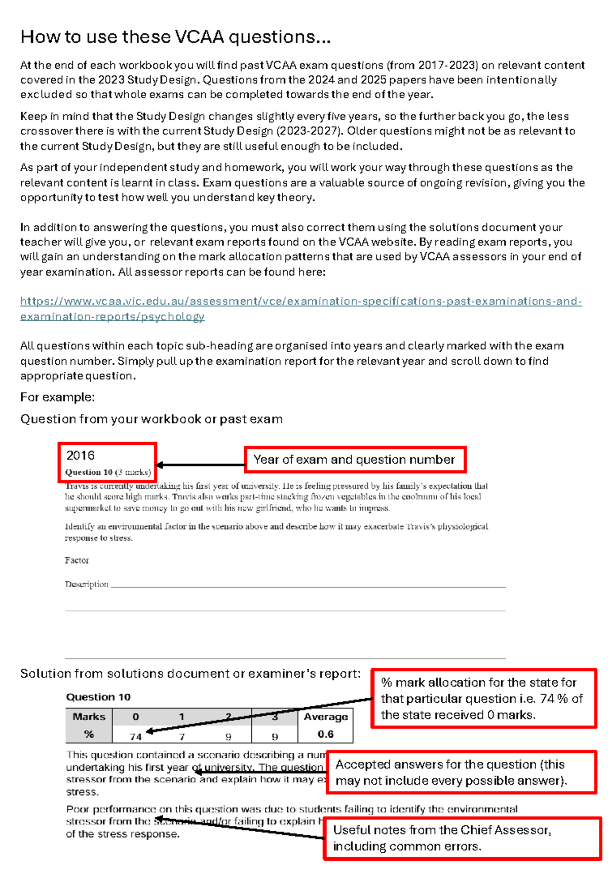 Nervous System VCAA Exam Questions & Solutions Guide - Studocu