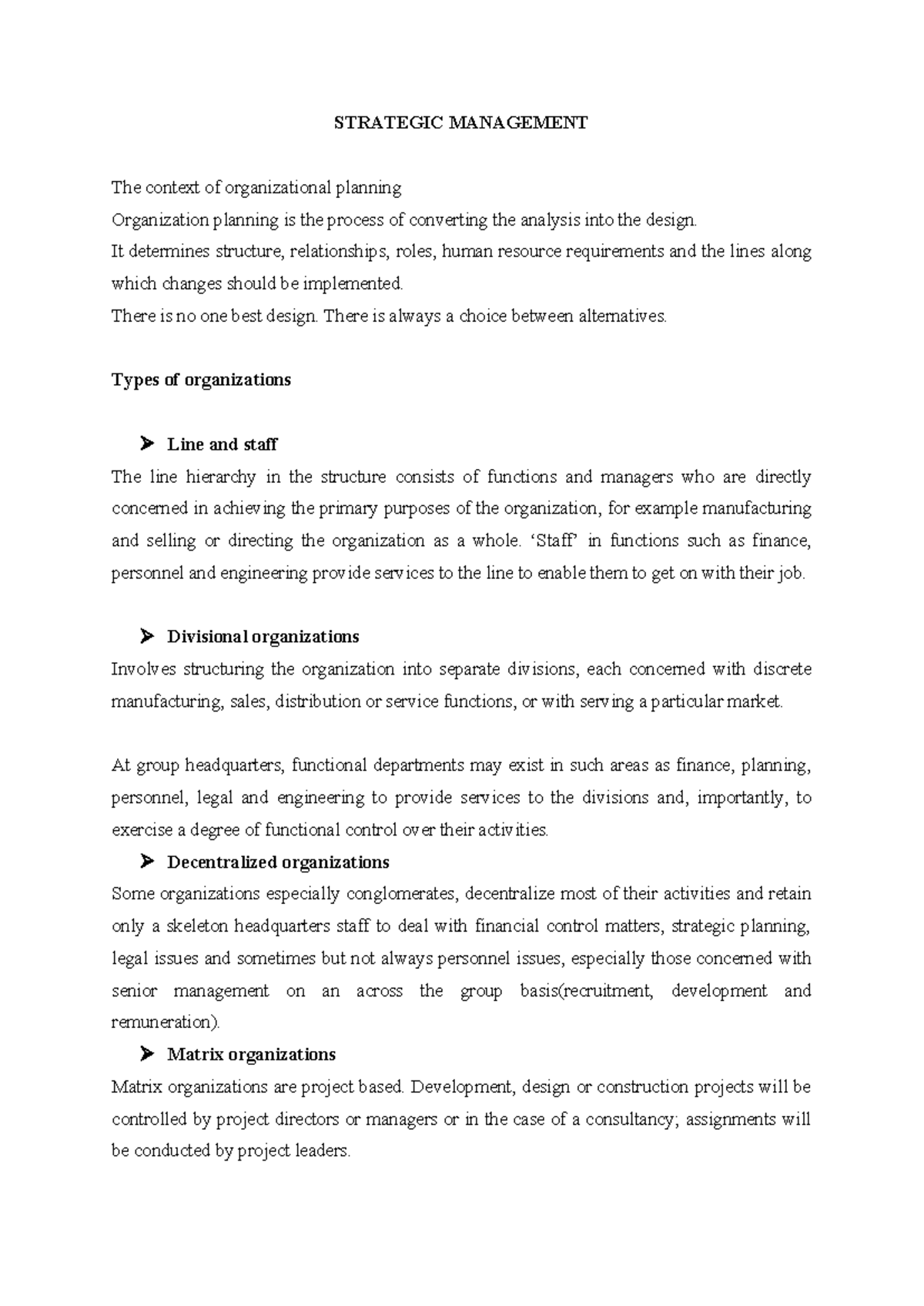 Strategic Management Lecture 1-1: Organizational Planning Insights ...