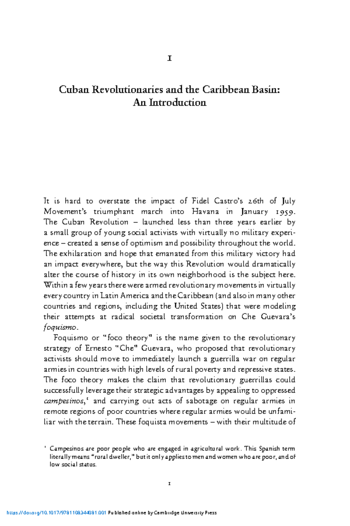 Cuban Revolutionaries and Guerrilla Movements in the Caribbean Basin ...