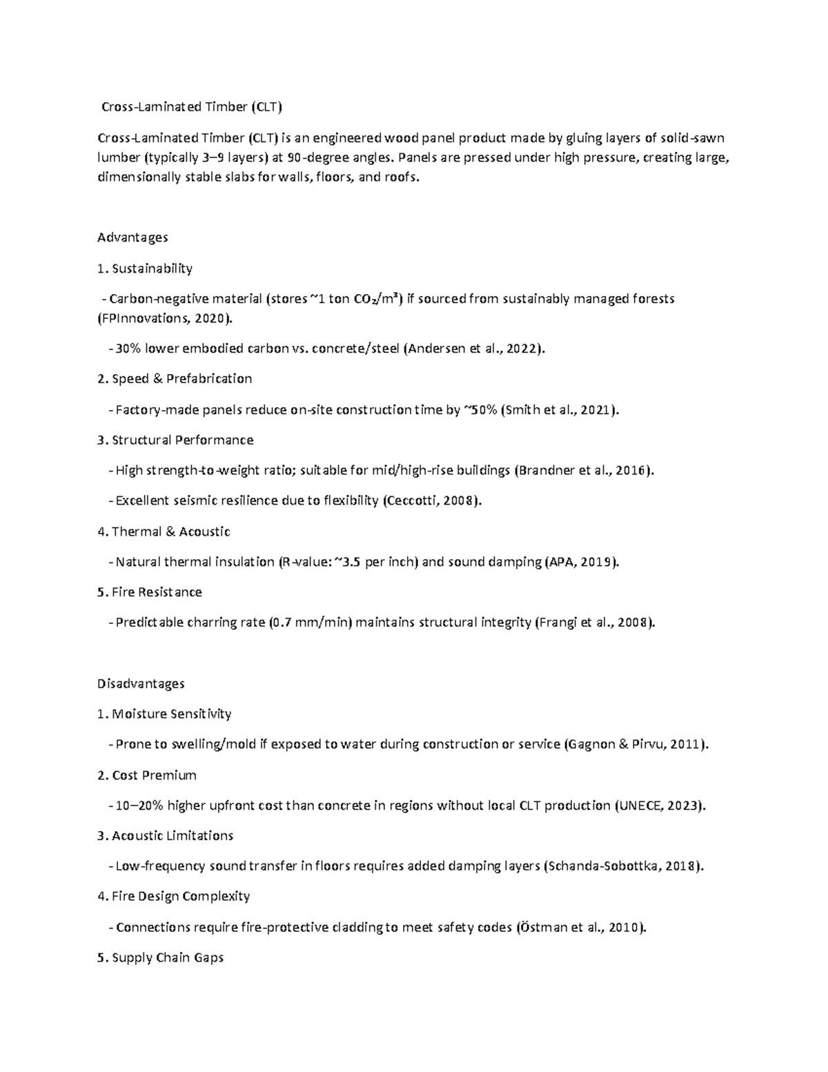 Timber (CLT) Overview: Advantages, Disadvantages, and Applications ...