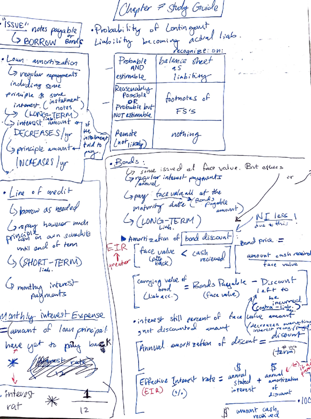 Chapter 7 Study Guide - Scanned notes - l ,-N O { Of/'RJ- l) k,omJw rJ ...