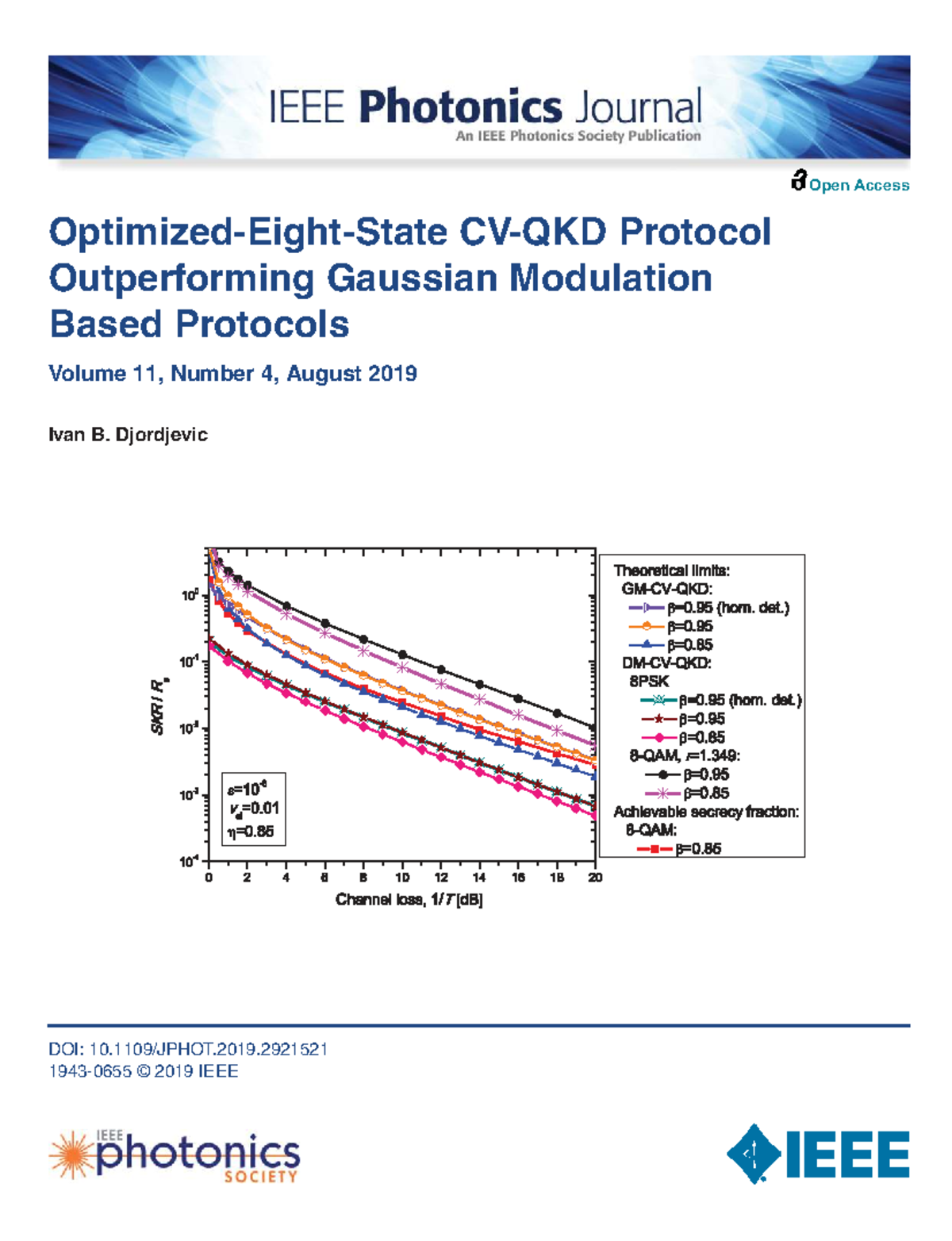 Optimized Eight-State CV-QKD Protocol vs. GM Protocols (2019) - Studocu
