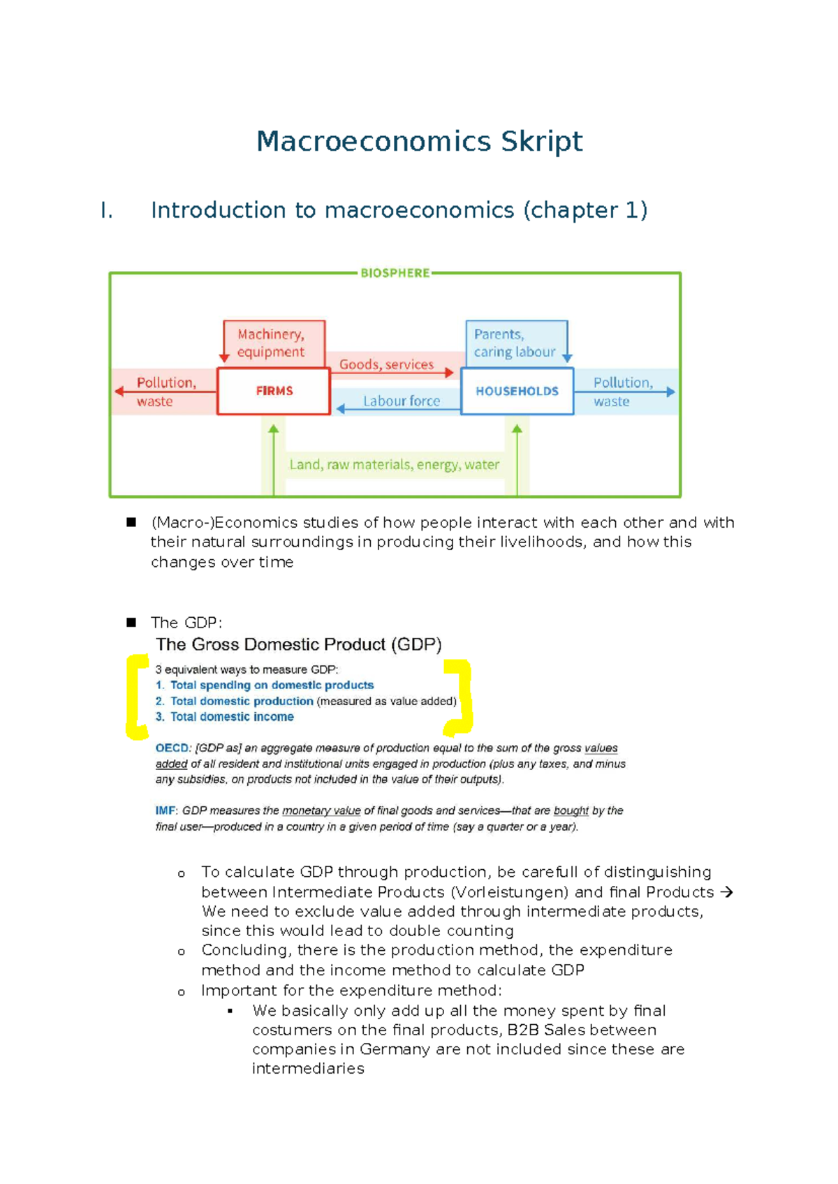 Econ II Skript: Macroeconomics Overview and Key Concepts - Studocu