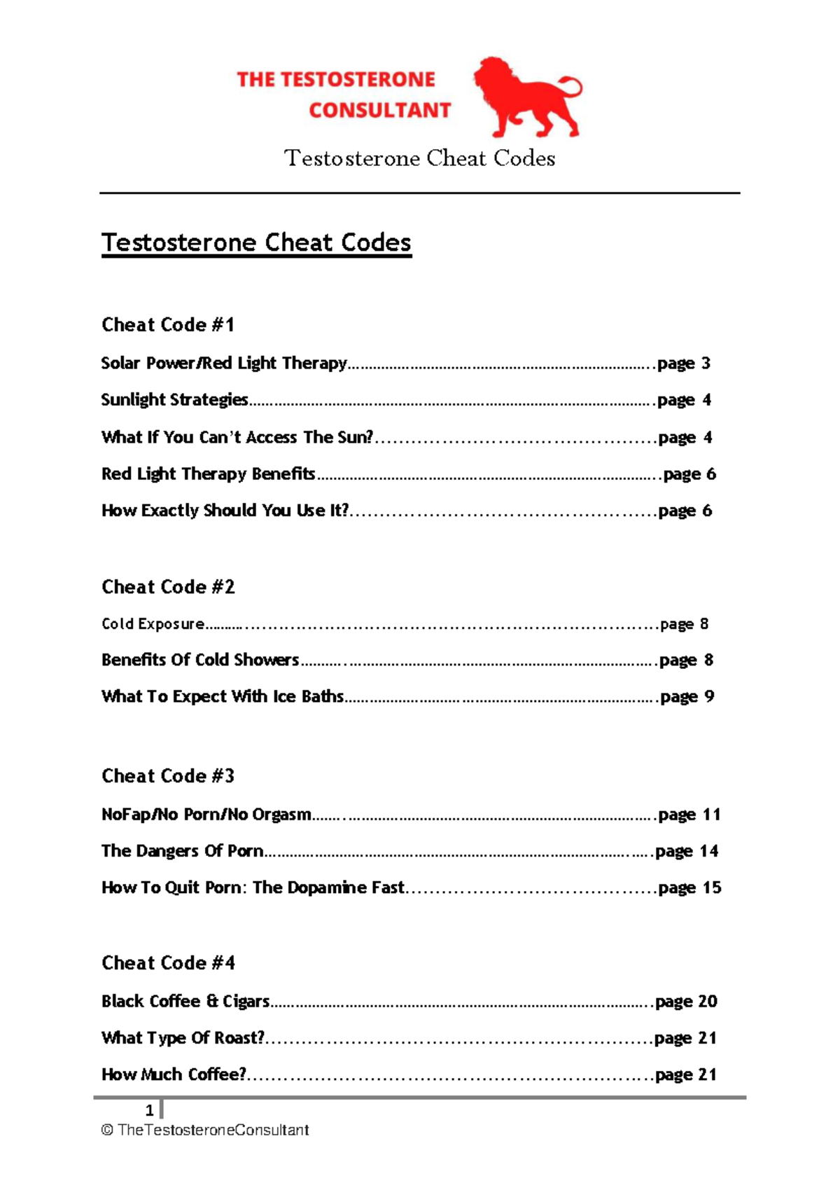 Testosterone Cheat Codes: Strategies for Boosting Levels - Studocu
